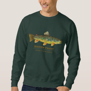 Sweatshirt Ichthyologie latine de la truite Brown