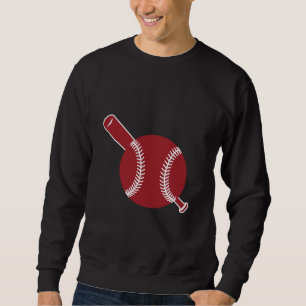 Sweatshirt Icône de baseball et de batte