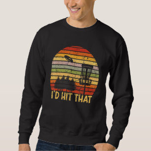 Sweatshirt Id Plutôt Être Disque Golf Rétro Frisbee Golf Disq