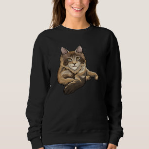 Sweatshirt Idée cadeau de chat de Maine Coon