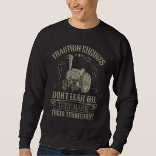 Sweatshirt Idée de retraite de moteur à traction à vapeur pou