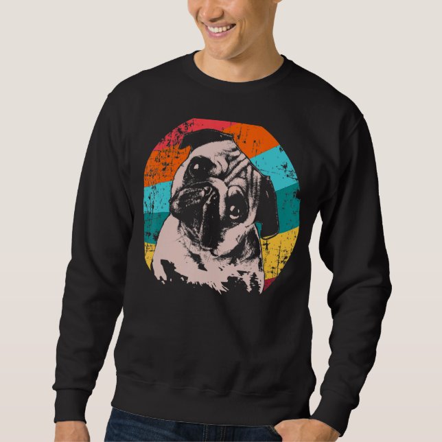 Sweatshirt Idée de style Vintage carlin (Devant)