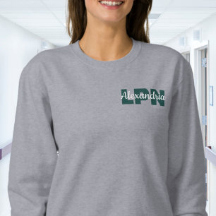 Sweatshirt Identifiants LPN personnalisés avec nom