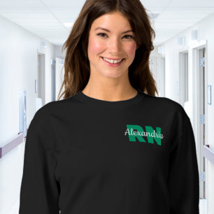 Sweatshirt Identifiants RN personnalisés avec nom