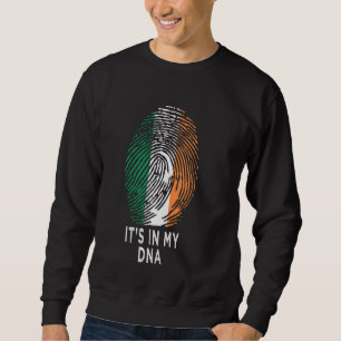 Sweatshirt Il Est Dans Mon Dna Irish Roots Irlande Drapeau