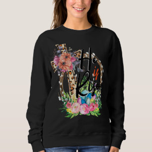Sweatshirt Il est ressuscité Leopard Arc-en-ciel Christian Jé