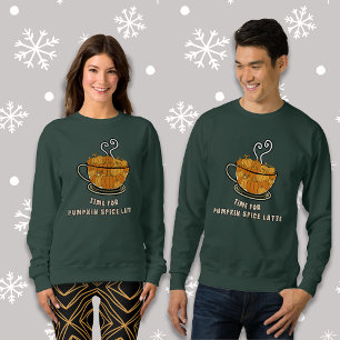 Sweatshirt Il est temps de Citrouille épice Latte Men