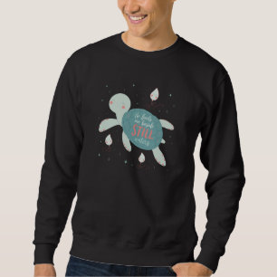 Sweatshirt Il me mène au bord des eaux calmes Tortue marine C