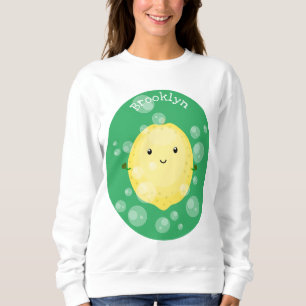 Sweatshirt Illustration de bulles de caricatures de citron mo