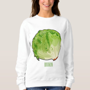 Sweatshirt Illustration de caricature de laitue