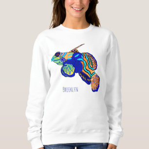 Sweatshirt illustration de cartoon de mandarinfish