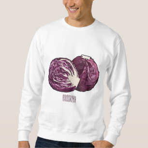 Sweatshirt Illustration de chou rouge