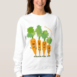 Sweatshirt Illustration de dessin animé d'un quatuor de carot