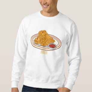 Sweatshirt Illustration de dessin animé sur le poulet frit