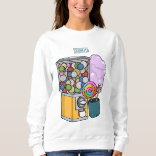 Sweatshirt Illustration de dessin de bonbon