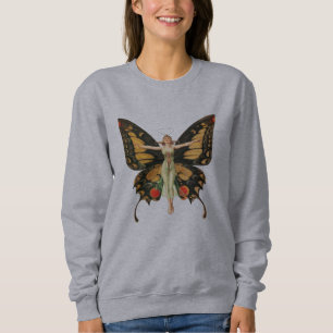 Sweatshirt Illustration de femme de Leyendecker papillon Flap