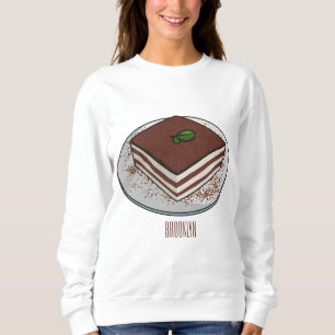 Sweatshirt Illustration de gâteau de Tiramisu