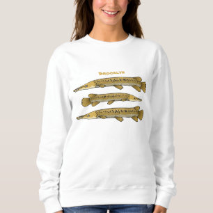 Sweatshirt Illustration de l'alligator garfish