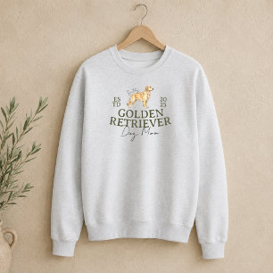 Sweatshirt Illustration de maman de Retriever doré