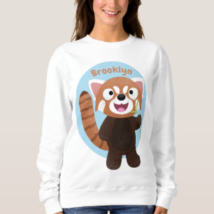 Sweatshirt Illustration de panda rouge mignon