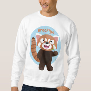 Sweatshirt Illustration de panda rouge mignon