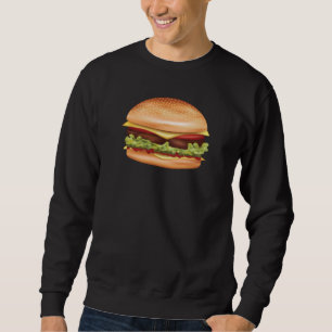 Sweatshirt Illustration de restauration rapide de hamburger