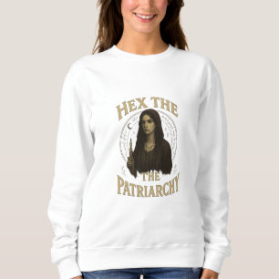 Sweatshirt Illustration de sorcière wiccane - Maudire le patr