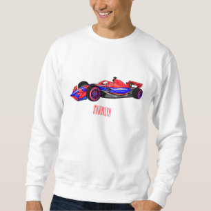 Sweatshirt Illustration de voiture de course professionnelle