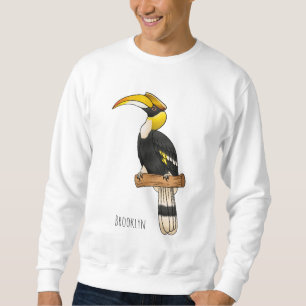 Sweatshirt Illustration d'oiseau de grande corneille