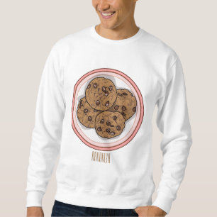 Sweatshirt Illustration du cookie de puce à chocolat