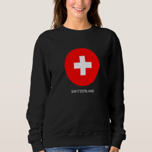 Sweatshirt Illustration du drapeau de la Suisse