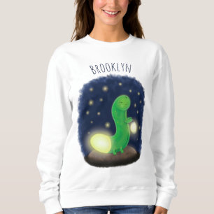 Sweatshirt Illustration du ver vert mou