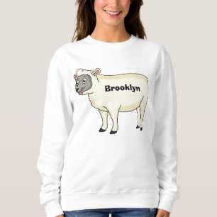 Sweatshirt Illustration d'un mouton joyeux