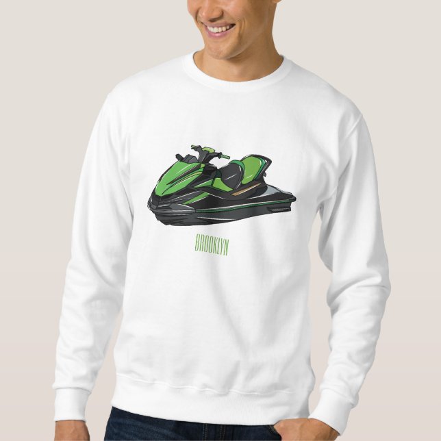 Sweatshirt Illustration Jet ski (Devant)