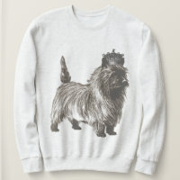 Illustration Vintage de Cairn Terrier Puppy Dog