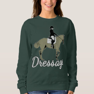 Sweatshirt Illustration Vintage de l'épreuve équestre.
