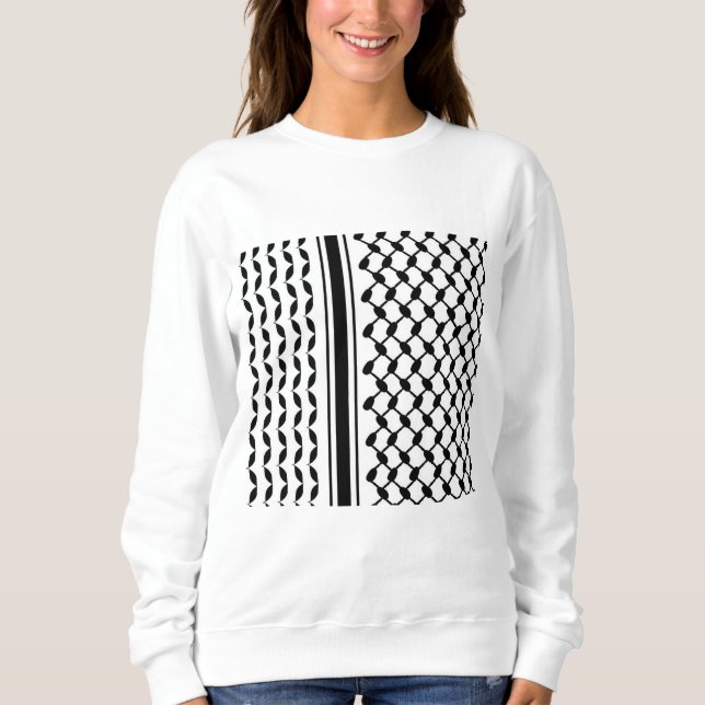 Sweatshirt Impression Keffiyeh (Devant)