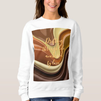 Sweatshirt in stylish abstract graphic