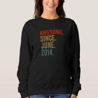 Sweatshirt Incroyable depuis juin 2014 8e anniversaire Vintag