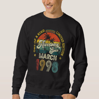 Sweatshirt Incroyable depuis mars 1998 Vintage 24 ans pour