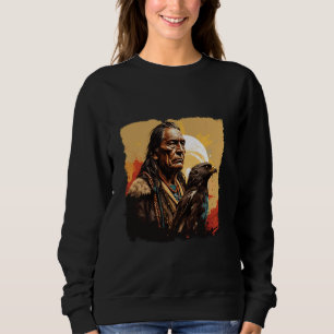 Sweatshirt Indian Chief American USA Indigenous Cherokee
