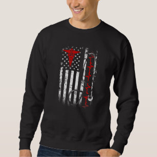 Sweatshirt Infirmier fier du personnel médical américain doct