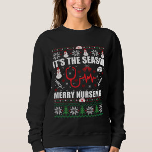 Sweatshirt Infirmière à pull de Noël