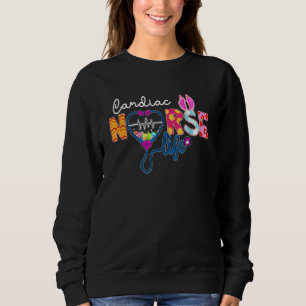 Sweatshirt Infirmière Cardiaque Plaid Love Stethoscope Infirm