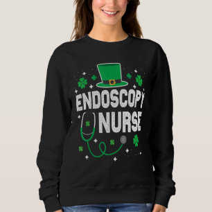 Sweatshirt Infirmière de l'Endoscopie St Patrick's Day Lucky