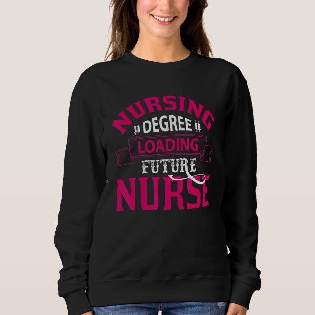 Sweatshirt Infirmière, Degré de soins infirmiers Chargement F (Devant)