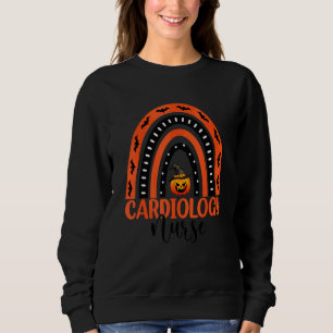 Sweatshirt Infirmière en cardiologie Citrouille Halloween eff