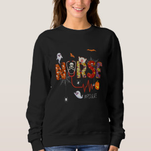 Sweatshirt Infirmière Pcu Citrouille Halloween Unité de soins