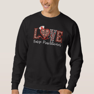 Sweatshirt Infirmière Praticien Aimer Stéthoscope Coeur Pour 