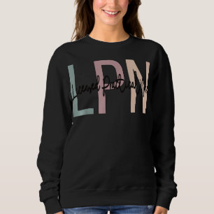 Sweatshirt Infirmière pratique autorisée Boho LPN Infirmière